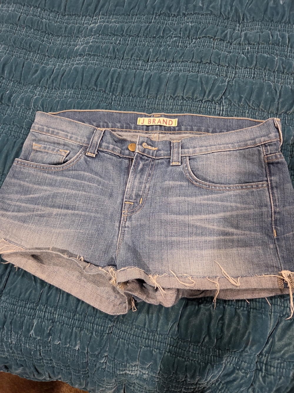 J Brand Light Wash Denim Cutoff Shorts
